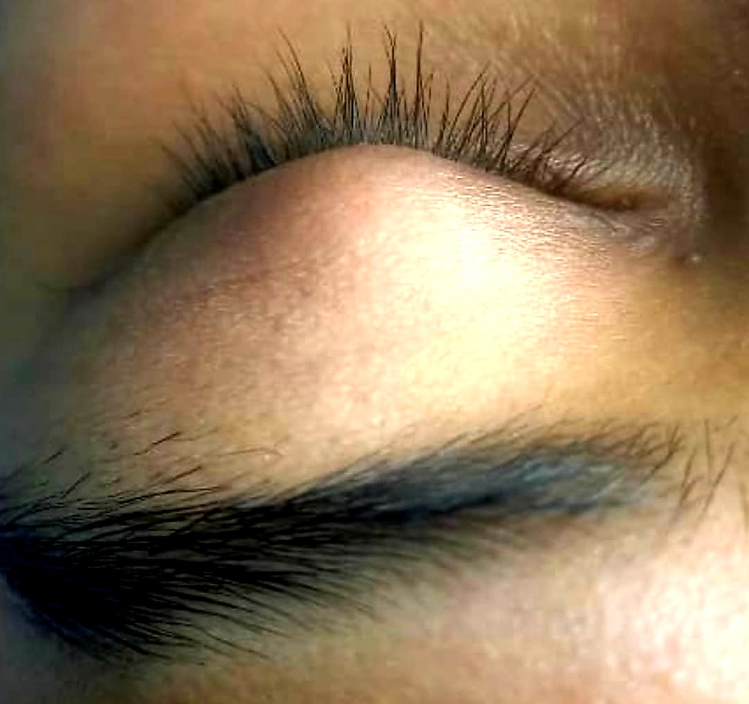 African woman hair treatment